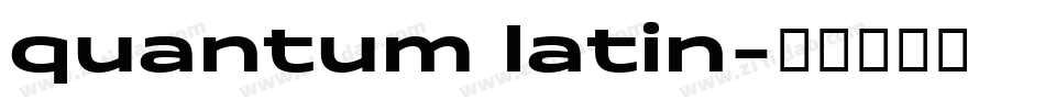 quantum latin字体转换